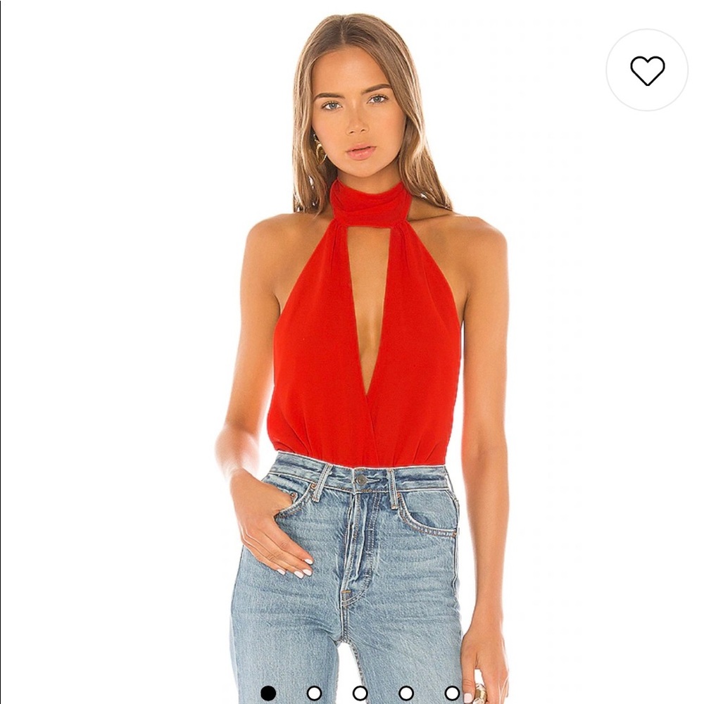 Cairo Bodysuit in Blood Orange